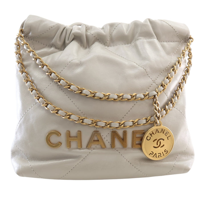 Chanel Mini brillant Cuir de veau 22 Hobo