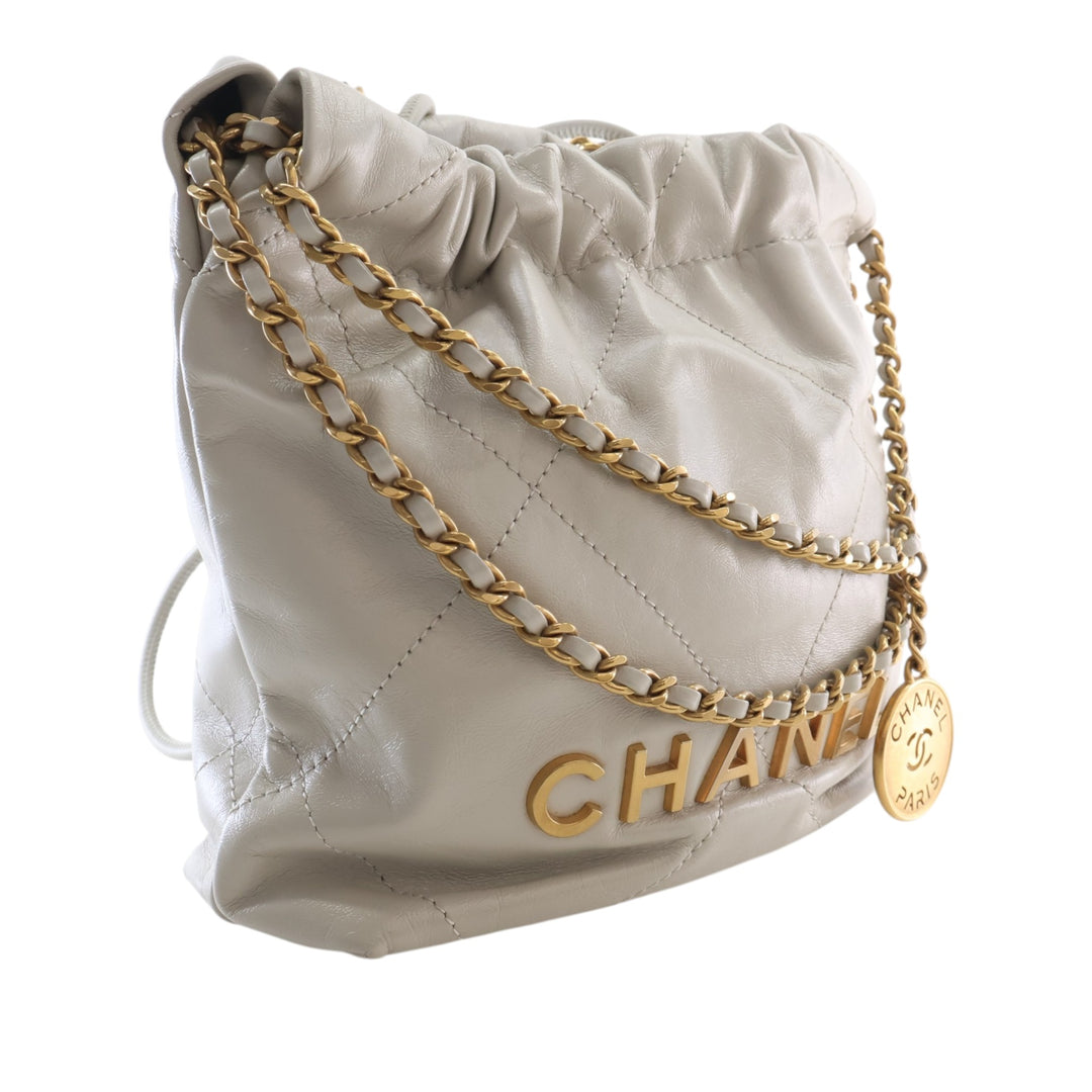 Chanel Mini brillant Cuir de veau 22 Hobo