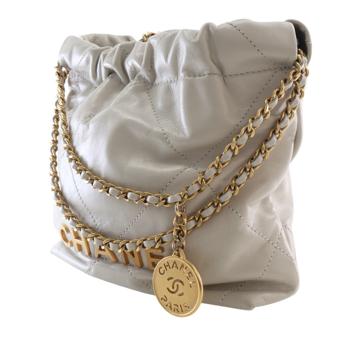 Chanel Mini brillant Cuir de veau 22 Hobo