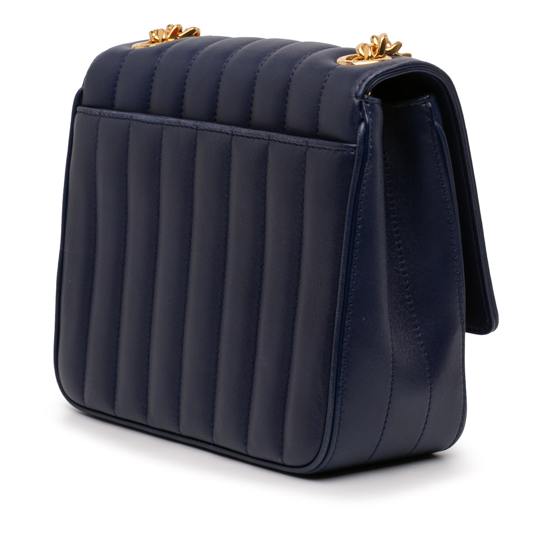 Saint Laurent Medium Cuir d’agneau Monogram Vicky Sac à chaîne