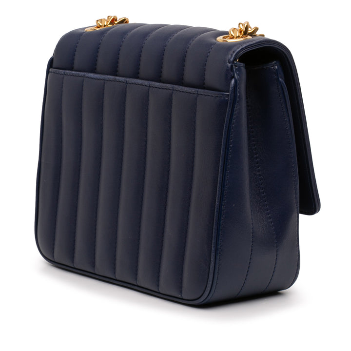 Saint Laurent Medium Cuir d’agneau Monogram Vicky Sac à chaîne