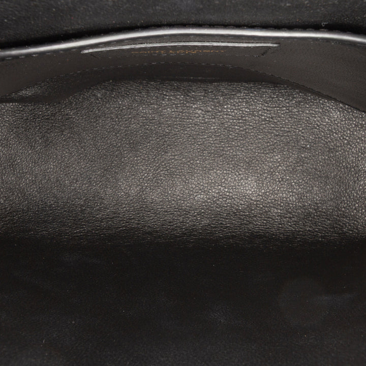 Saint Laurent Medium Cuir d’agneau Monogram Vicky Sac à chaîne