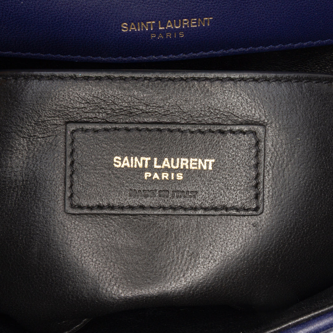Saint Laurent Medium Cuir d’agneau Monogram Vicky Sac à chaîne