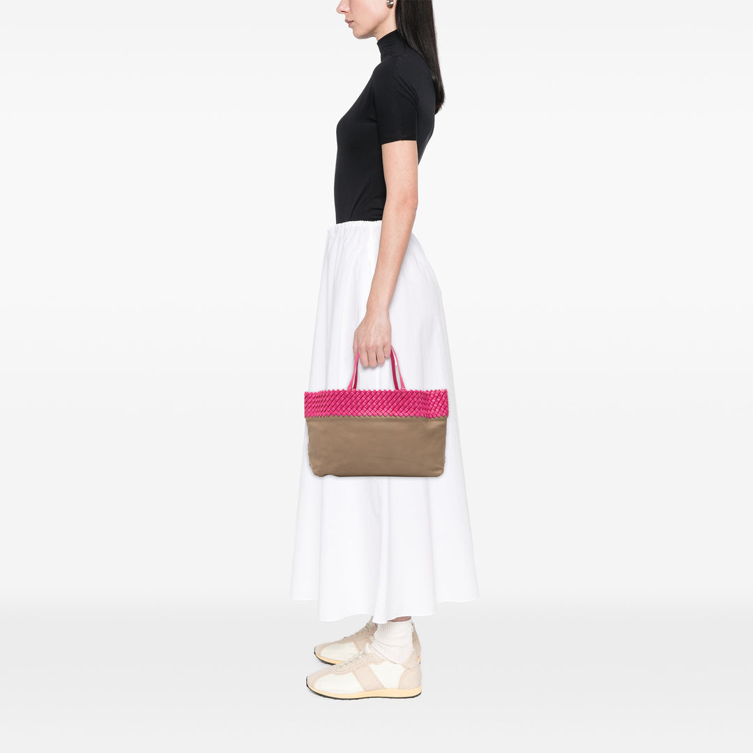 Bottega Veneta Intrecciato à finitions Bicolor Nappa Cabas