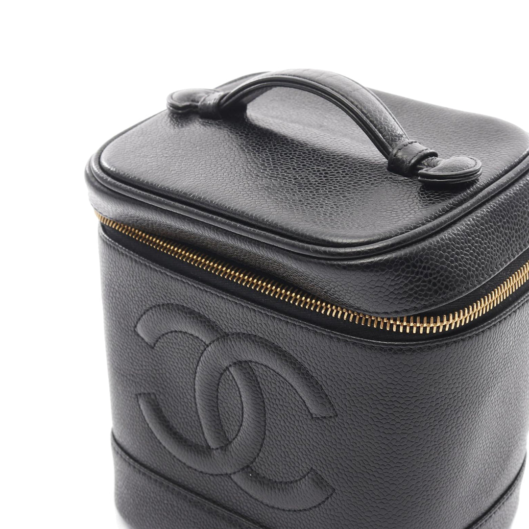 CC Caviar Vanity Case Black - Gaby Paris