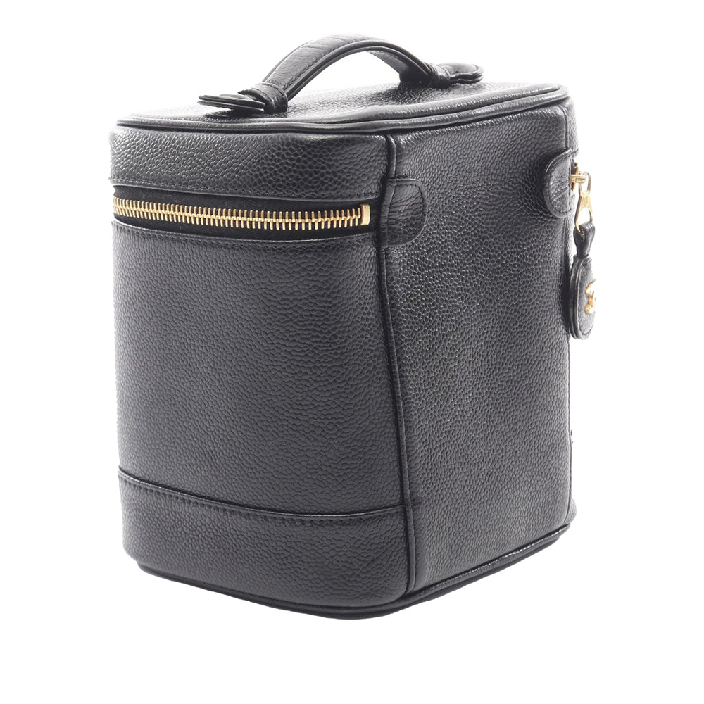 CC Caviar Vanity Case Black - Gaby Paris