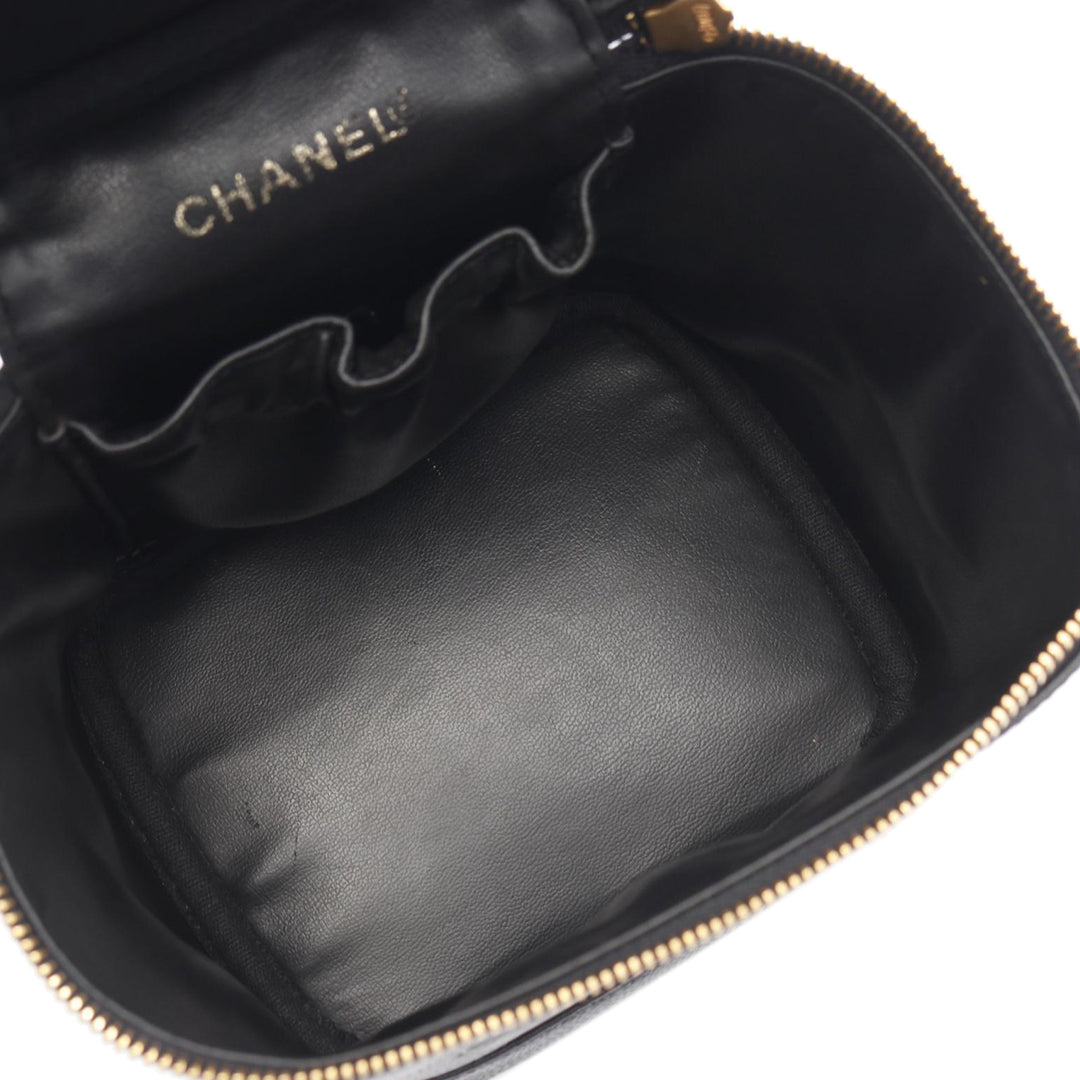 CC Caviar Vanity Case Black - Gaby Paris