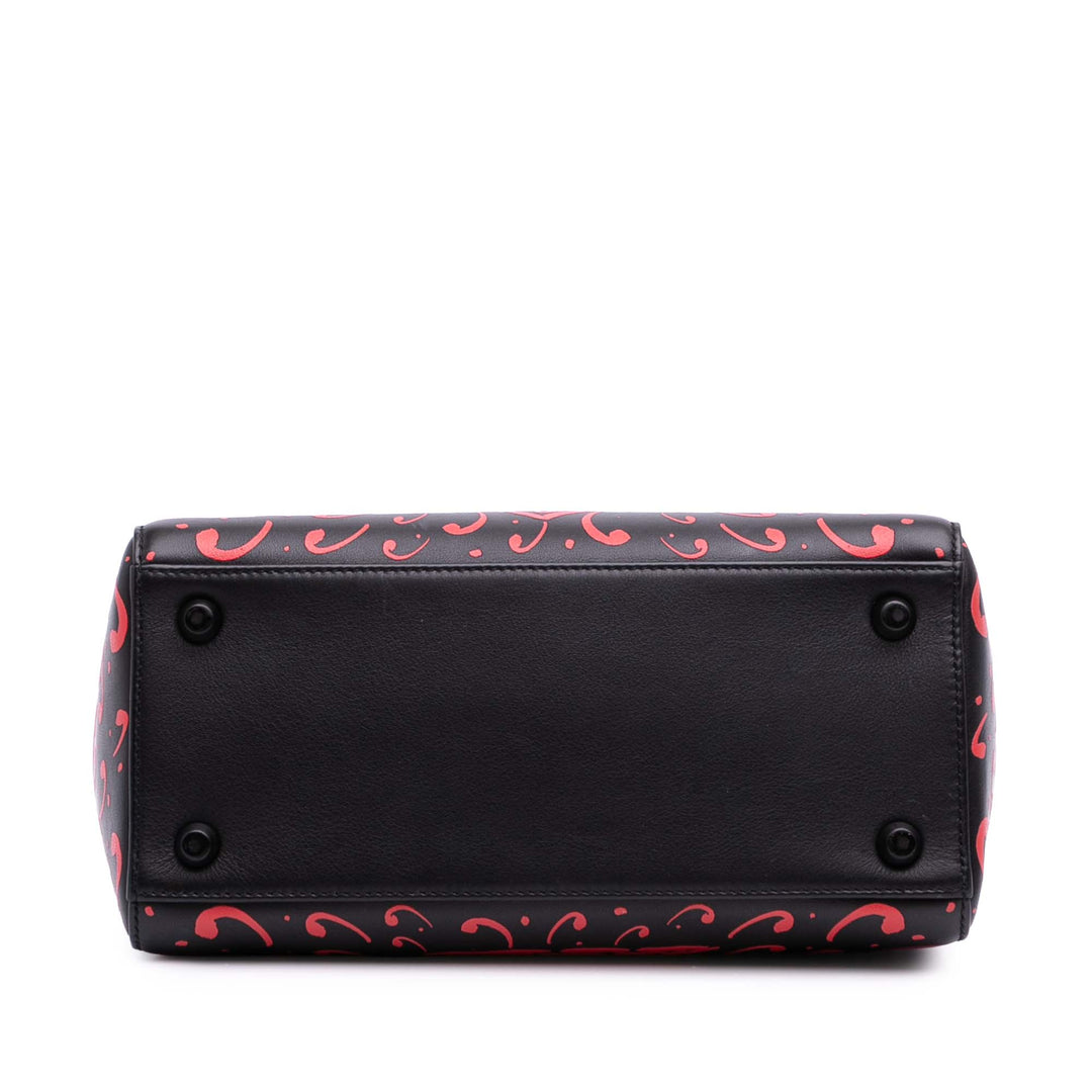 Dior Small Smooth Cuir de veau Painted Heart Clover Lady Dior