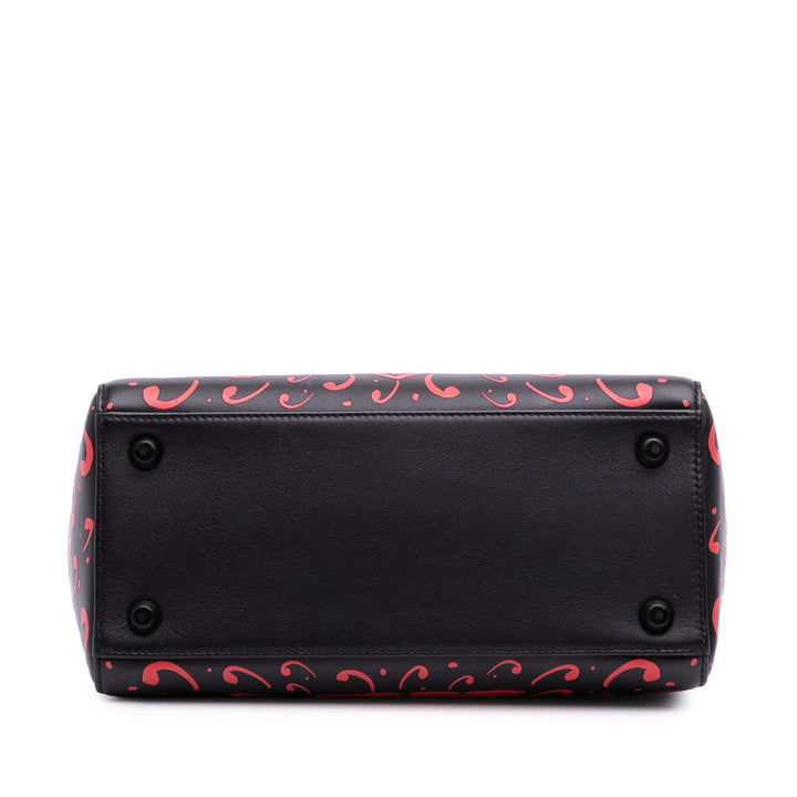 Dior Small Smooth Cuir de veau Painted Heart Clover Lady Dior