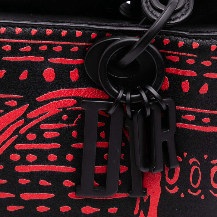 Dior Small Smooth Cuir de veau Painted Heart Clover Lady Dior