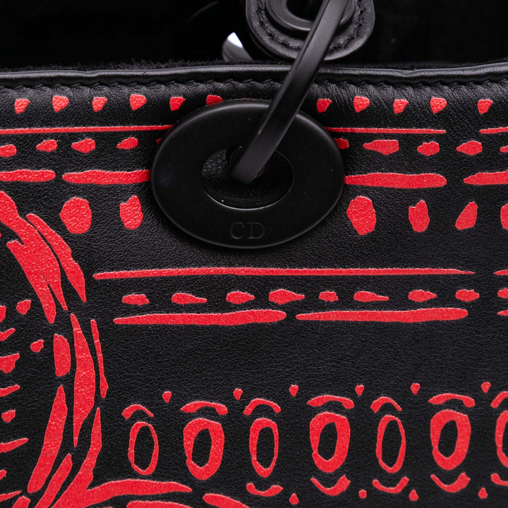 Dior Small Smooth Cuir de veau Painted Heart Clover Lady Dior