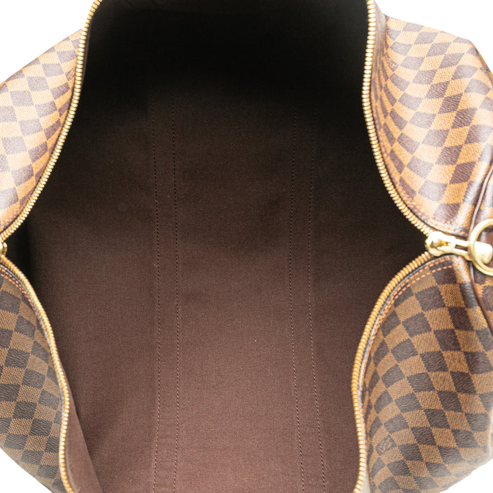 Louis Vuitton Damier Ebene Keepall Bandouliere 55 Marron – GABY PARIS Authentique