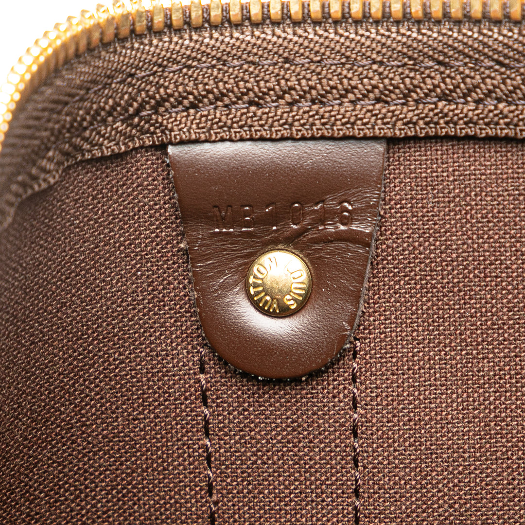 Louis Vuitton Damier Ebene Keepall Bandouliere 55 Marron – GABY PARIS Authentique