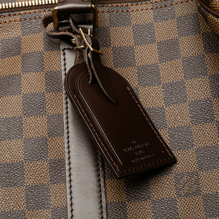 Louis Vuitton Damier Ebene Keepall Bandouliere 55 Marron – GABY PARIS Authentique