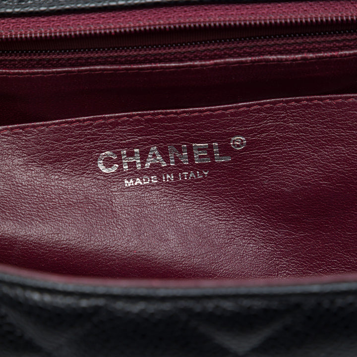 Chanel Classic Rabat simple Jumbo Cuir caviar Noir – vue 5 – GABY PARIS