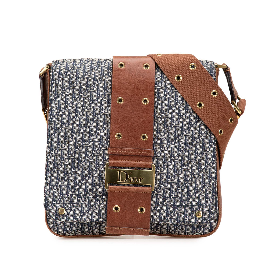 Diorissimo Trotter Canvas Street Chic Crossbody Blue - Gaby Paris