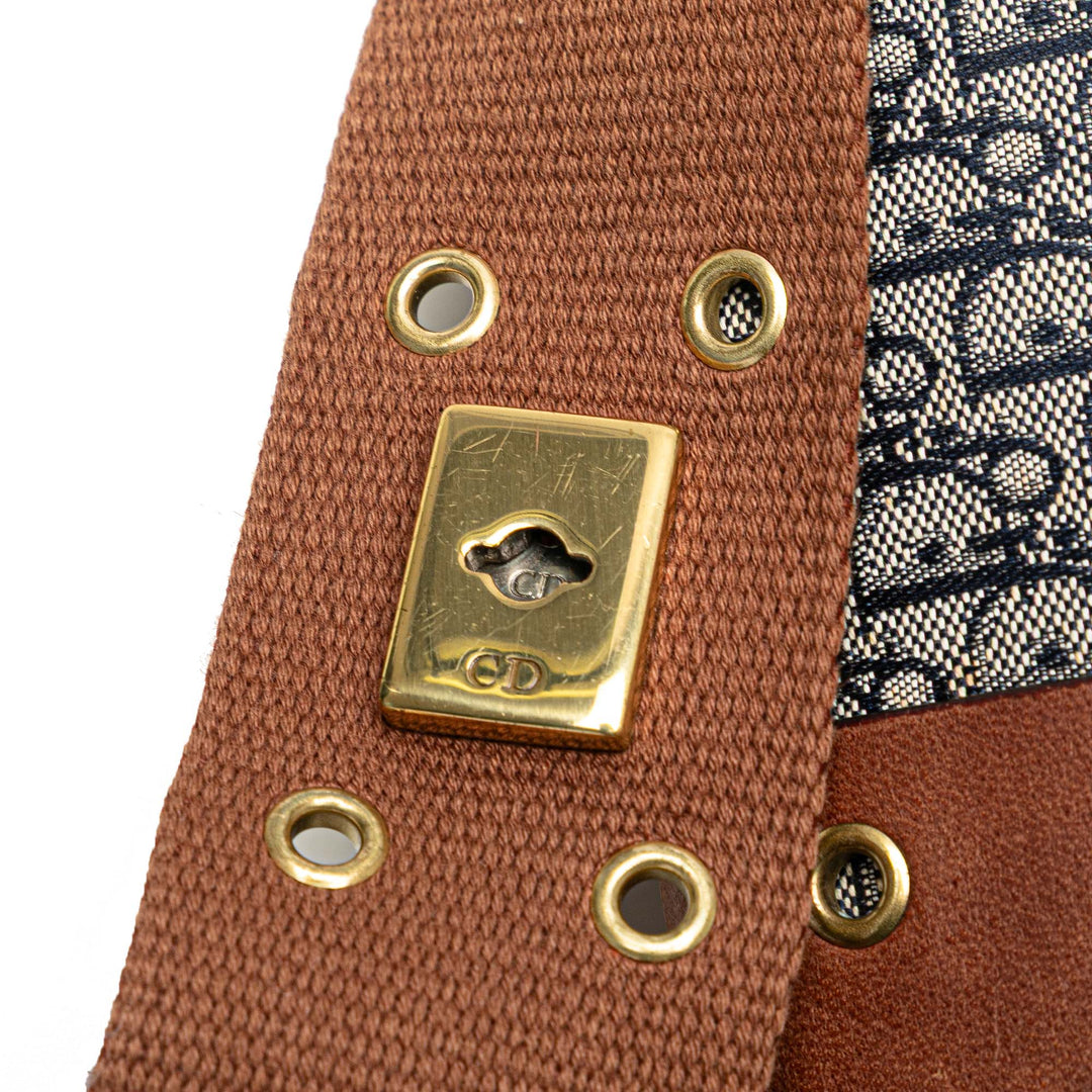 Diorissimo Trotter Canvas Street Chic Crossbody Blue - Gaby Paris