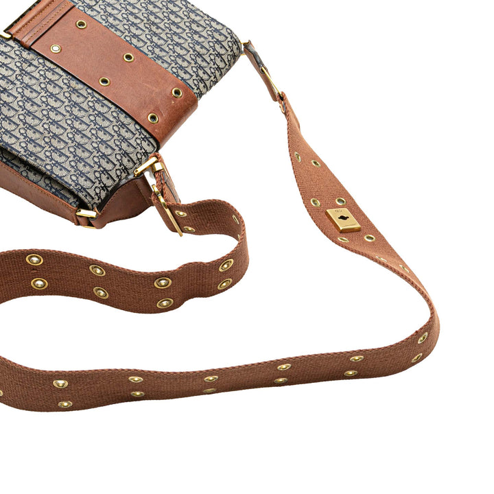 Diorissimo Trotter Canvas Street Chic Crossbody Blue - Gaby Paris