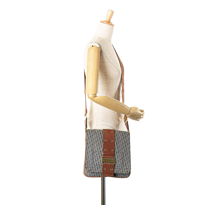Diorissimo Trotter Canvas Street Chic Crossbody Blue - Gaby Paris