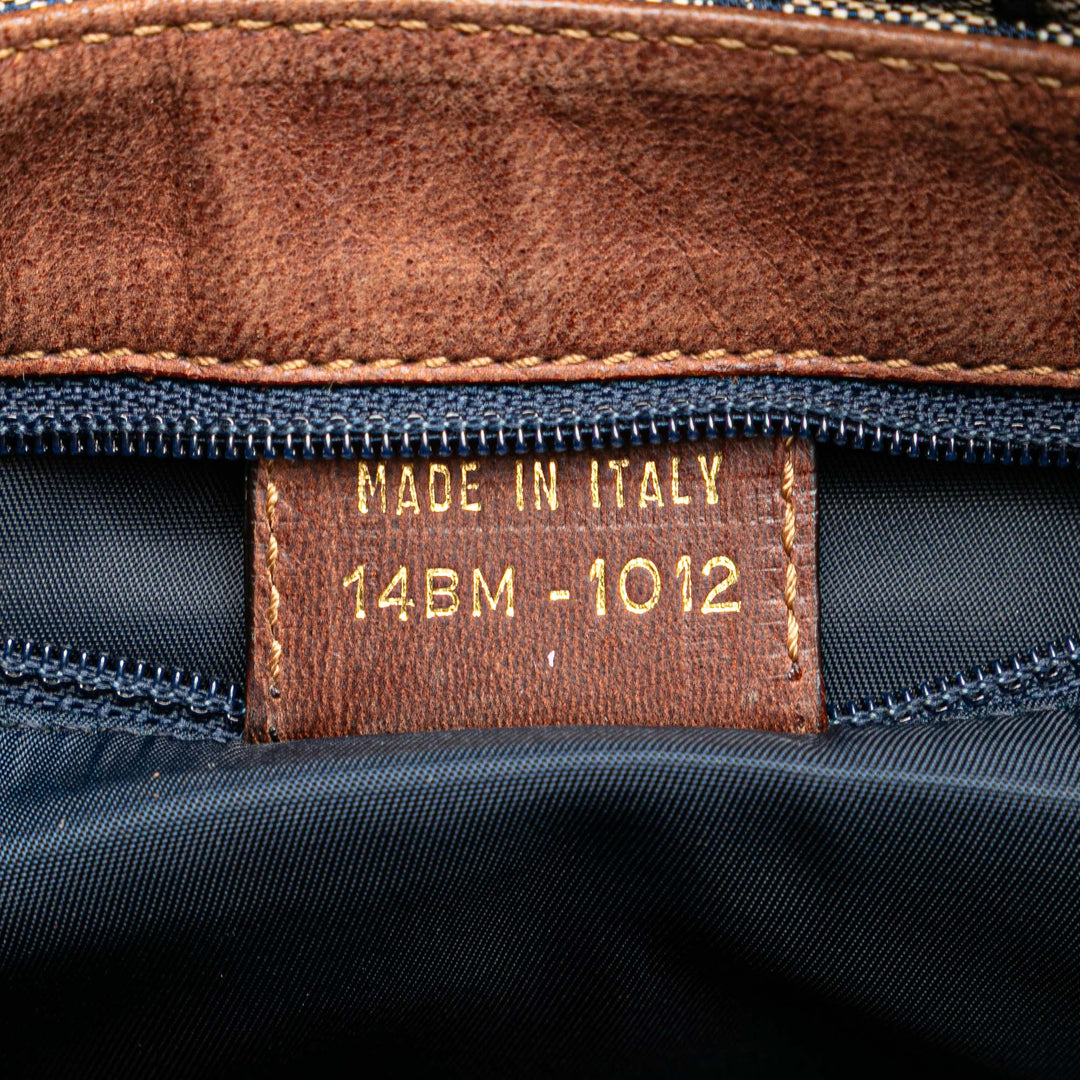 Diorissimo Trotter Canvas Street Chic Crossbody Blue - Gaby Paris