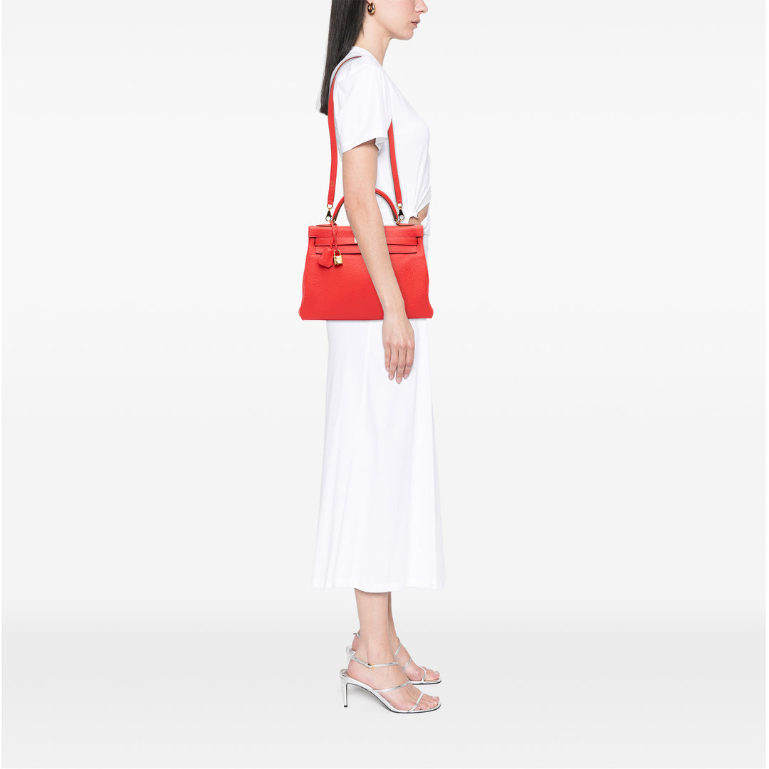 Hermès Togo Kelly II Retourne 32 Rouge