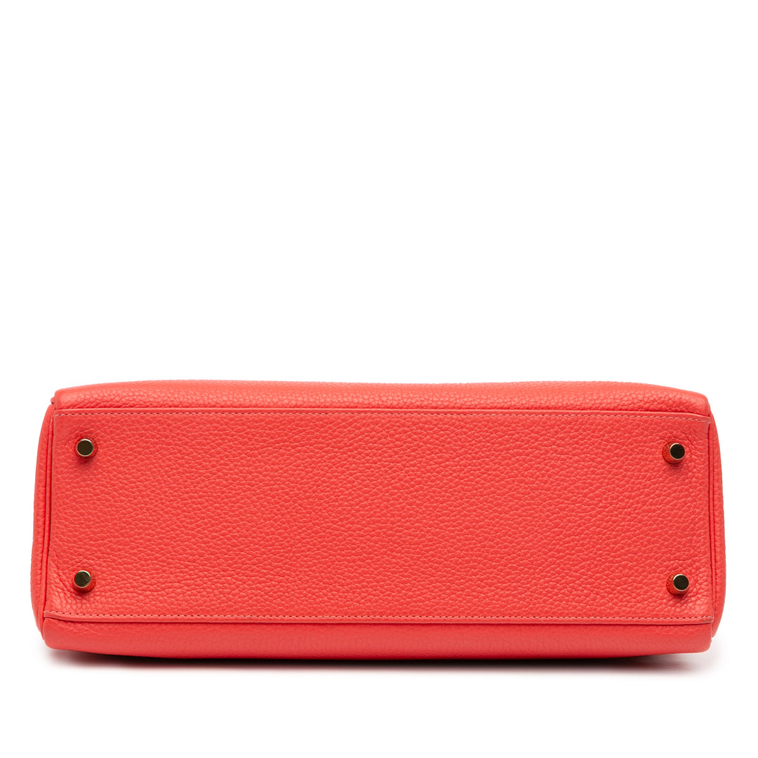 Hermès Togo Kelly II Retourne 32 Rouge