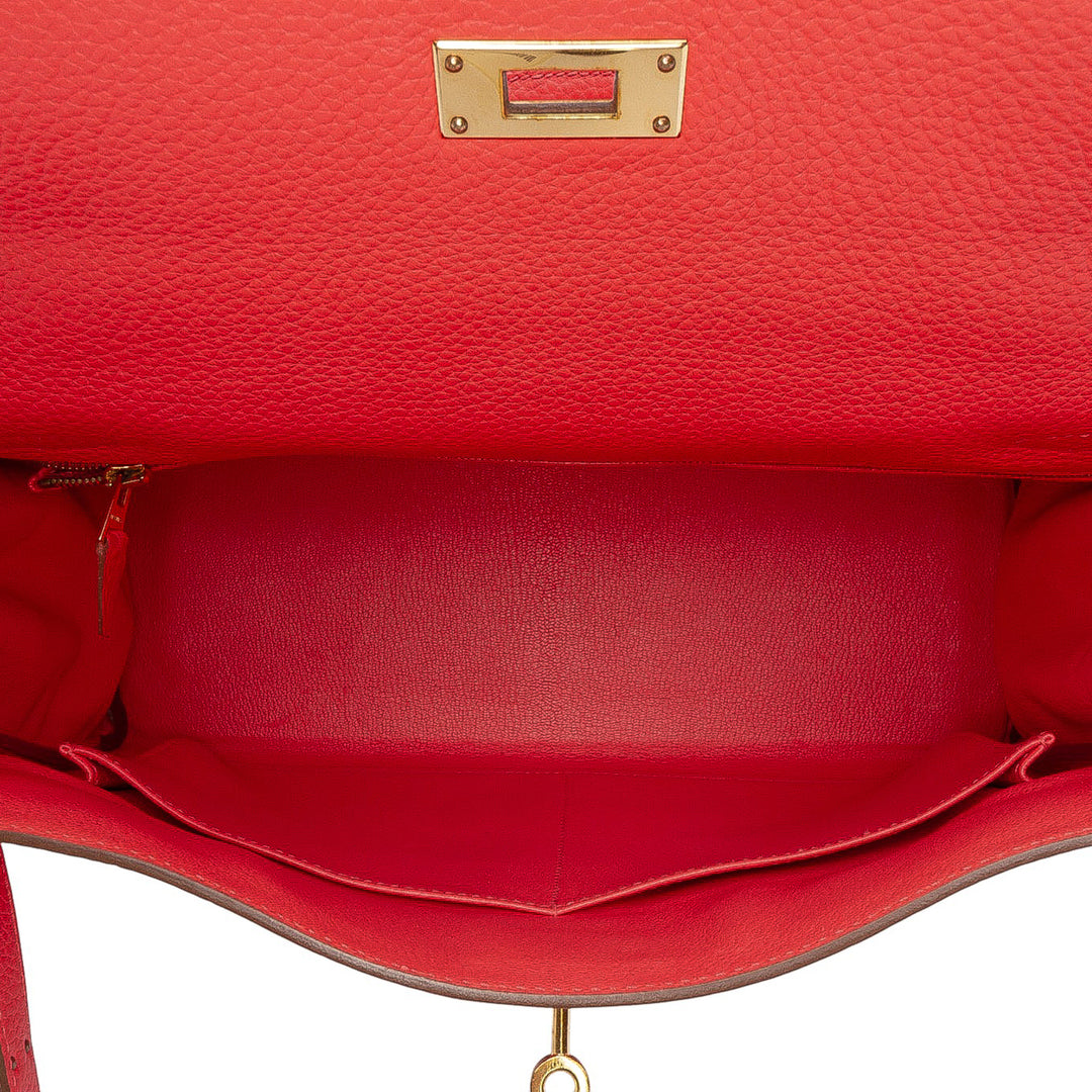 Hermès Togo Kelly II Retourne 32 Rouge