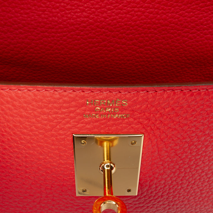 Hermès Togo Kelly II Retourne 32 Rouge