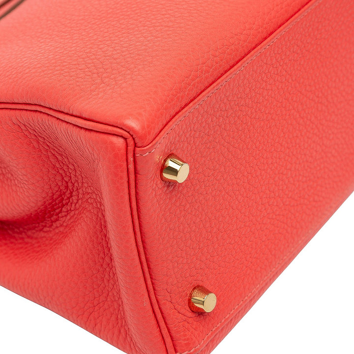 Hermès Togo Kelly II Retourne 32 Rouge