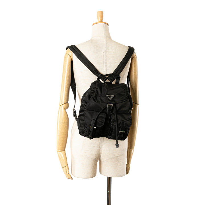 Tessuto Backpack Black - Gaby Paris