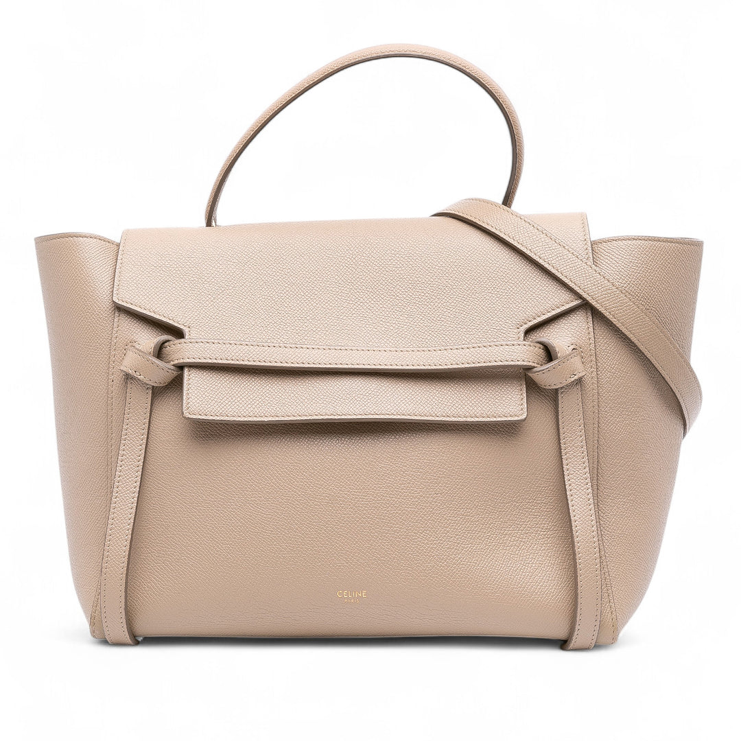 Celine grainé Sac ceinture Mini Cuir de veau grainé Marron – vue principale – GABY PARIS
