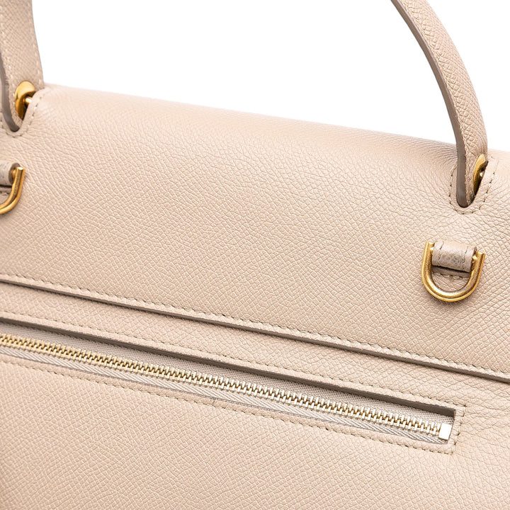 Celine grainé Sac ceinture Mini Cuir de veau grainé Marron – vue 10 – GABY PARIS