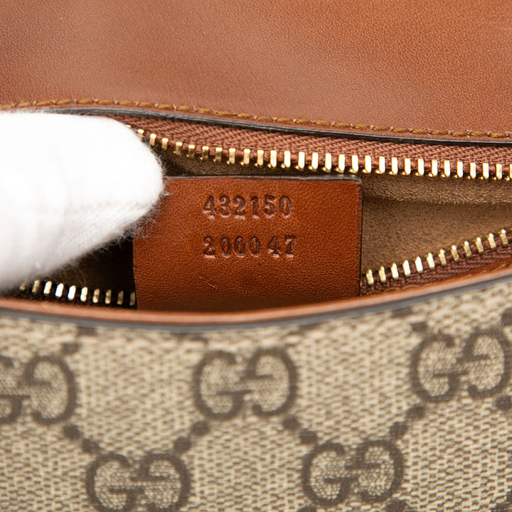 Gucci GG Supreme Linea A Sac porté croisé Marron