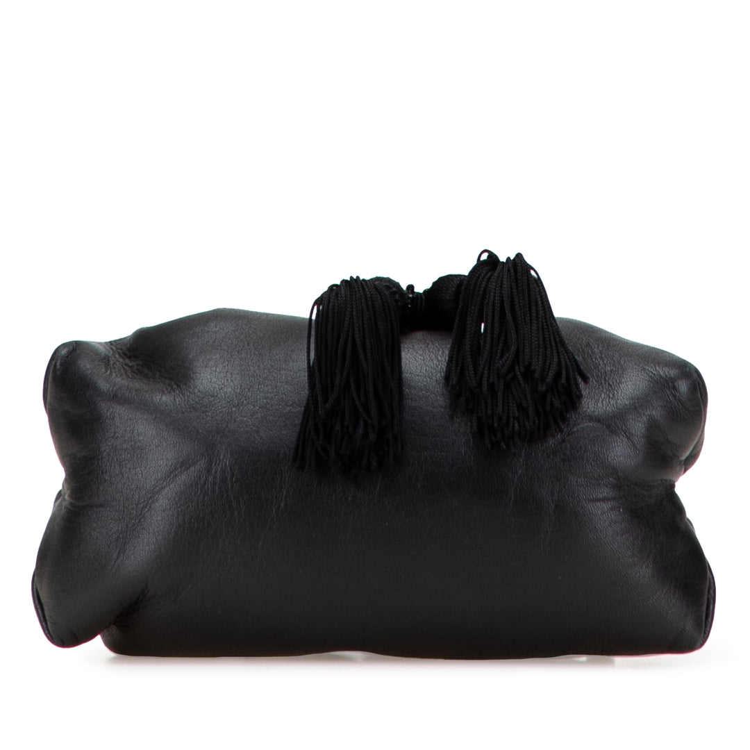 LOEWE Nappa Cuir Tassel Sac porté croisé Noir – GABY PARIS Authentique
