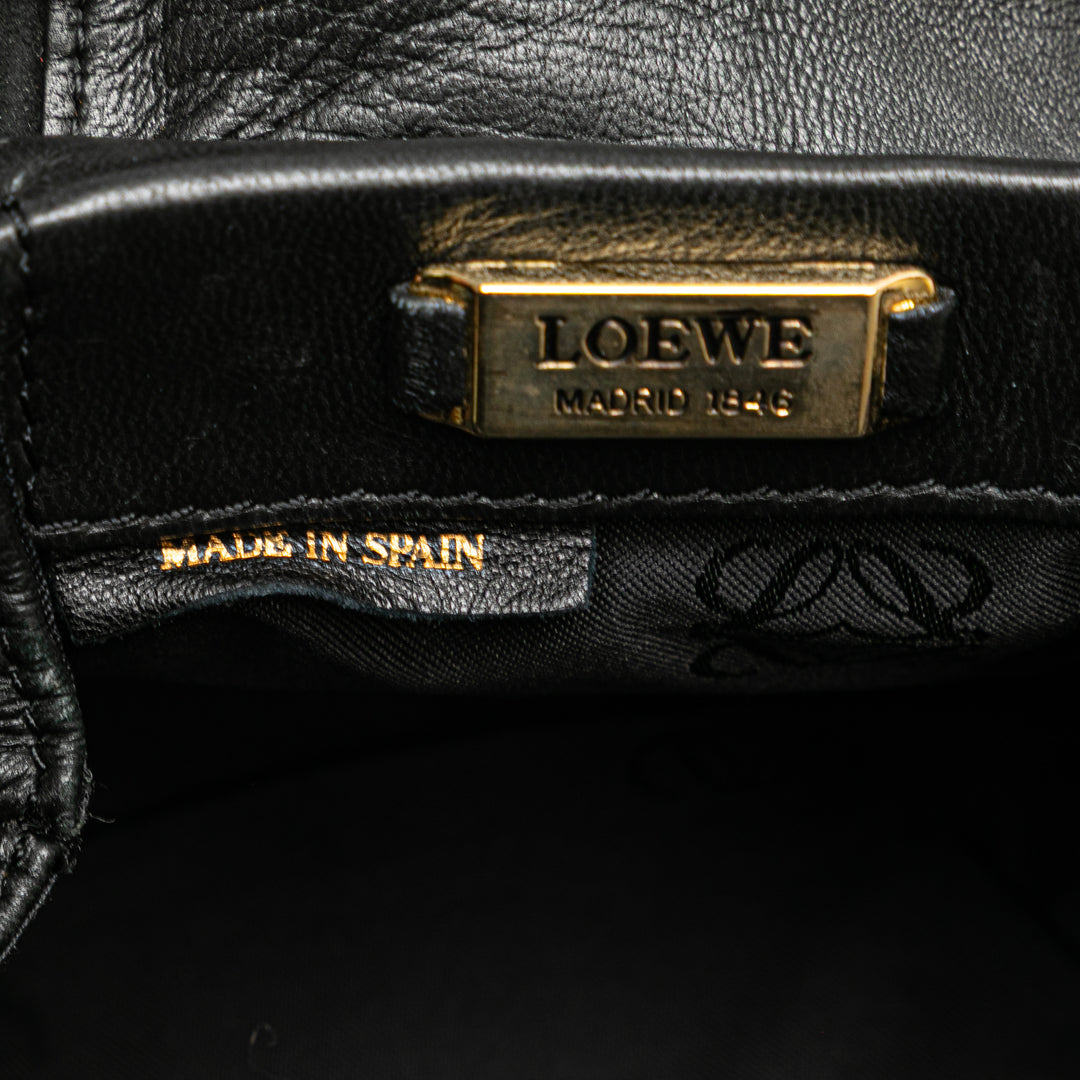 LOEWE Nappa Cuir Tassel Sac porté croisé Noir – GABY PARIS Authentique