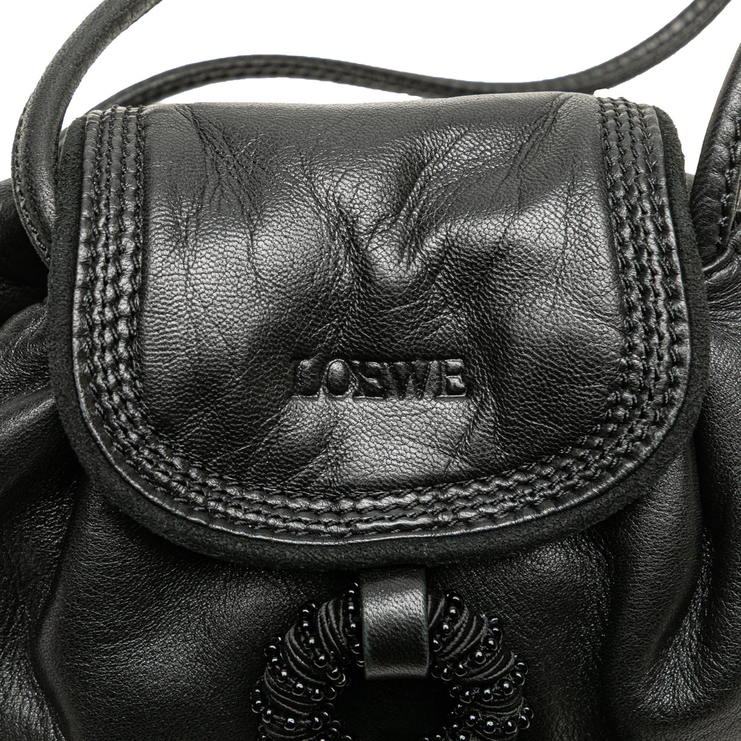 LOEWE Nappa Cuir Tassel Sac porté croisé Noir – GABY PARIS Authentique