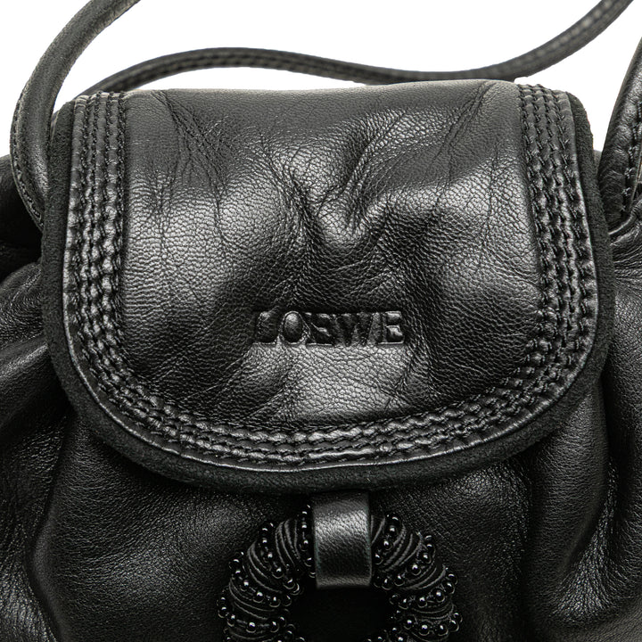 LOEWE Nappa Cuir Tassel Sac porté croisé Noir – GABY PARIS Authentique