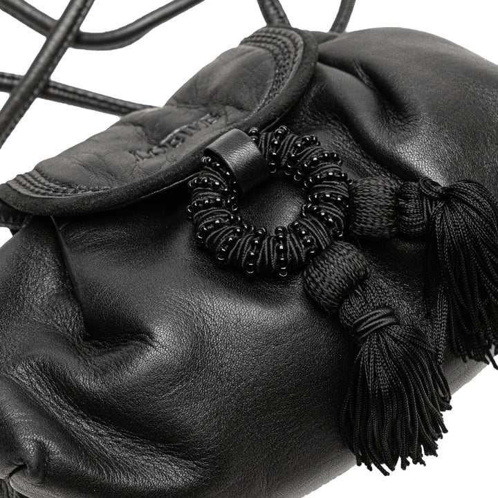 LOEWE Nappa Cuir Tassel Sac porté croisé Noir – GABY PARIS Authentique