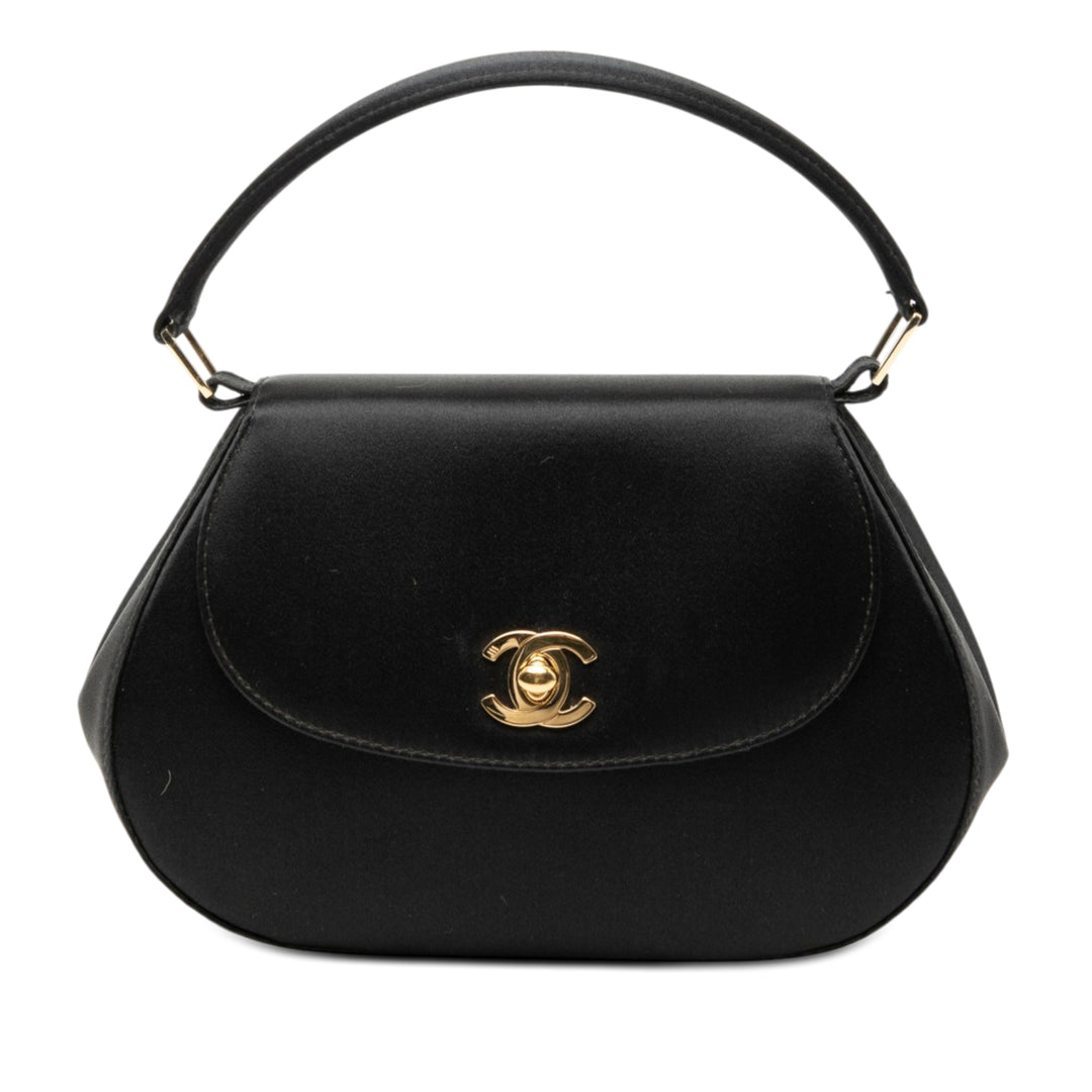 Chanel CC à rabat Satin