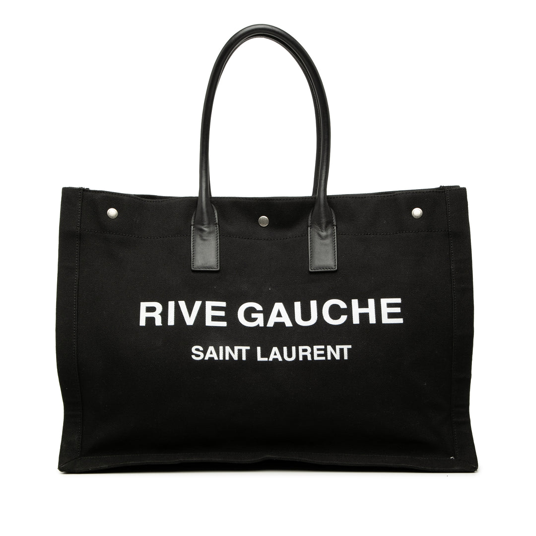 Saint Laurent Large Toile Rive Gauche Cabas