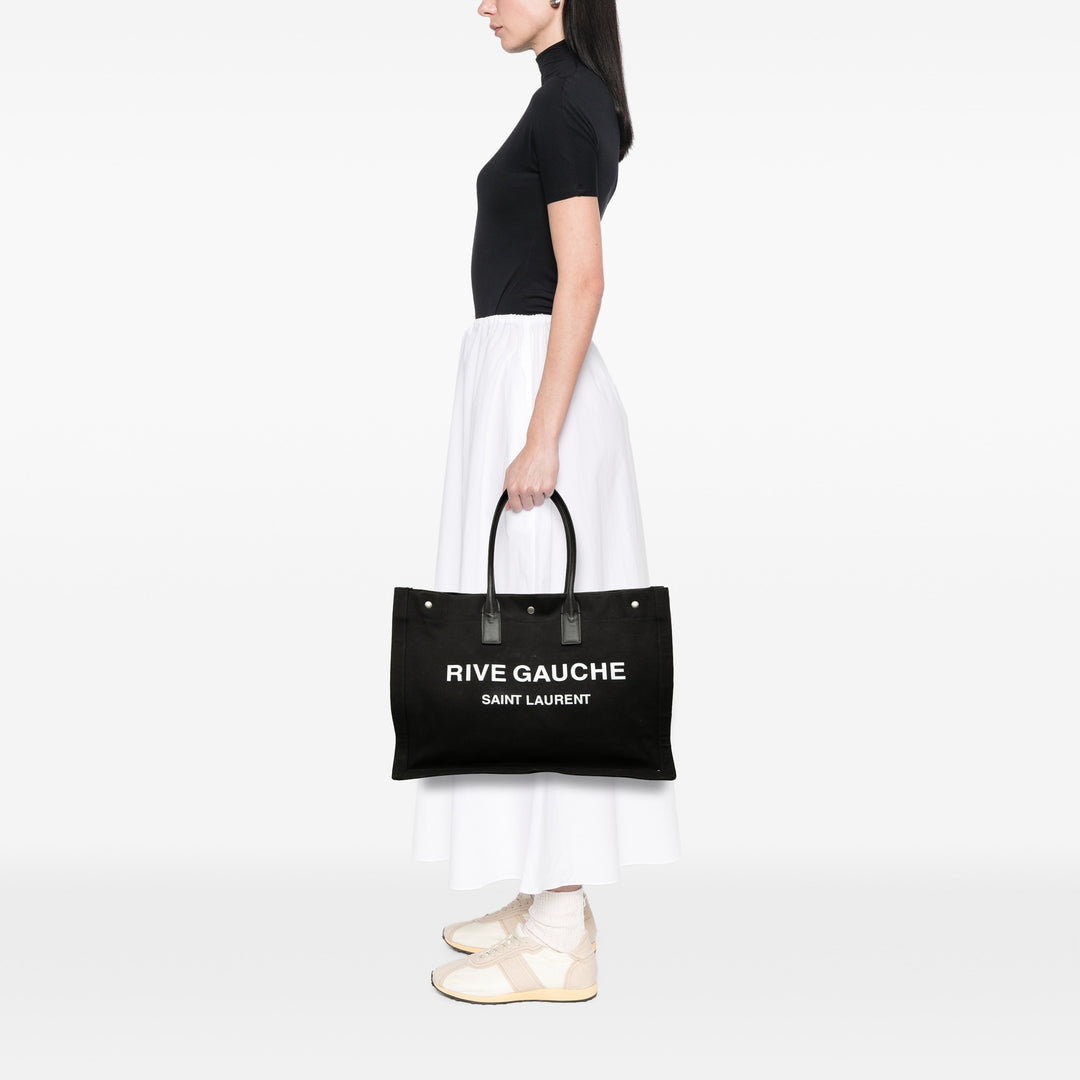 Saint Laurent Large Toile Rive Gauche Cabas