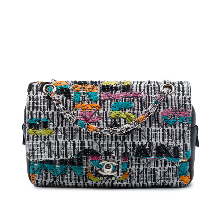 Chanel Matelassé Fantasy Easy à rabat Tweed