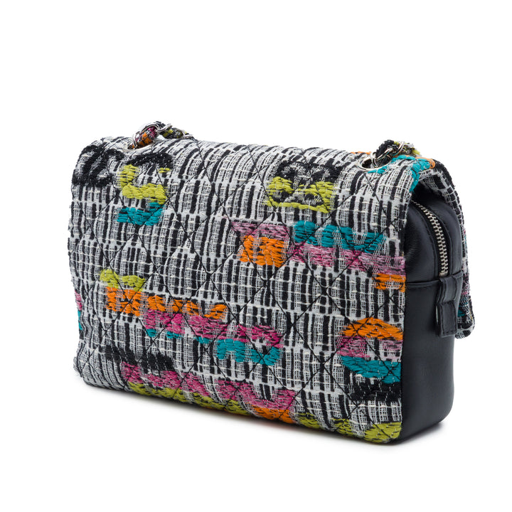 Chanel Matelassé Fantasy Easy à rabat Tweed