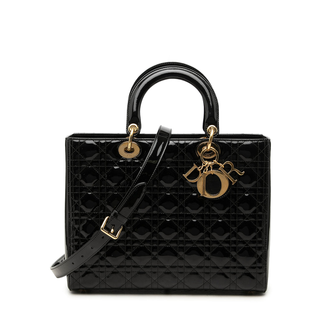 Dior Lady Dior Cannage Grand Noir