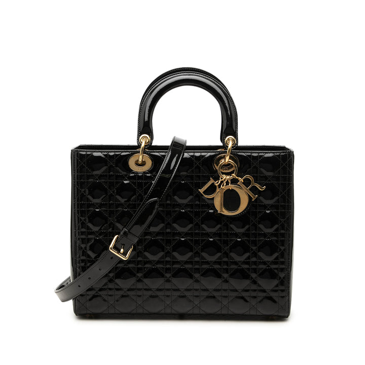 Dior Lady Dior Cannage Grand Noir