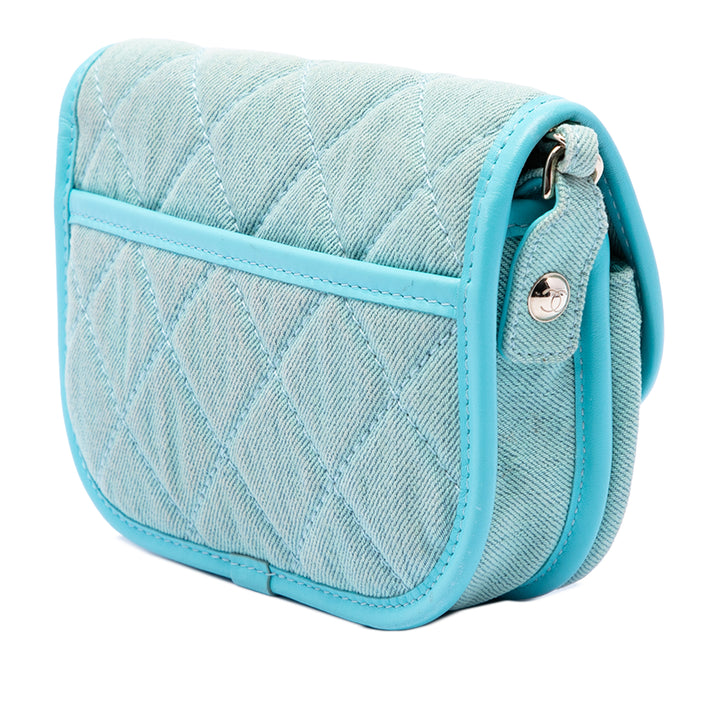 Chanel Mini CC Matelassé Jean Messenger à rabat