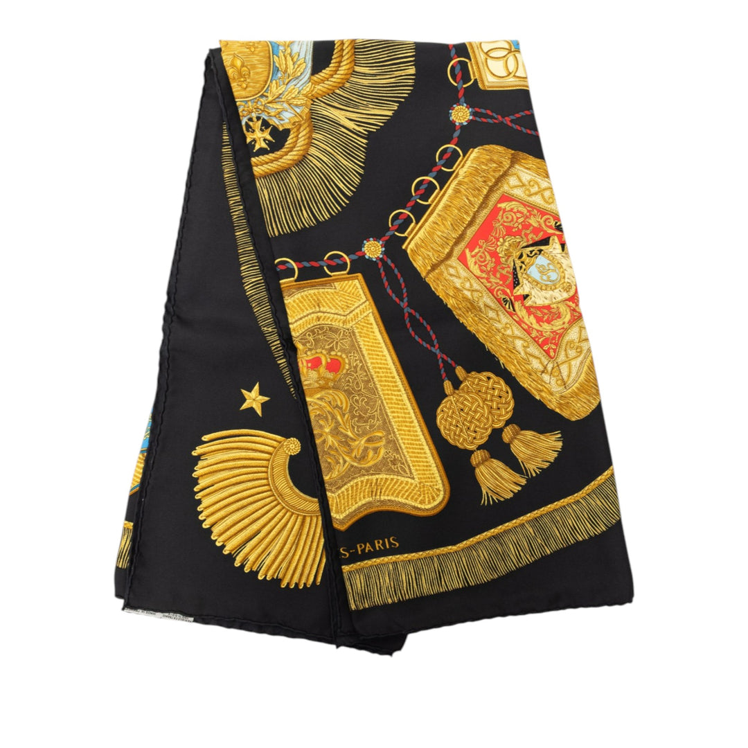 Poste et Cavalerie Foulard 90 Noir