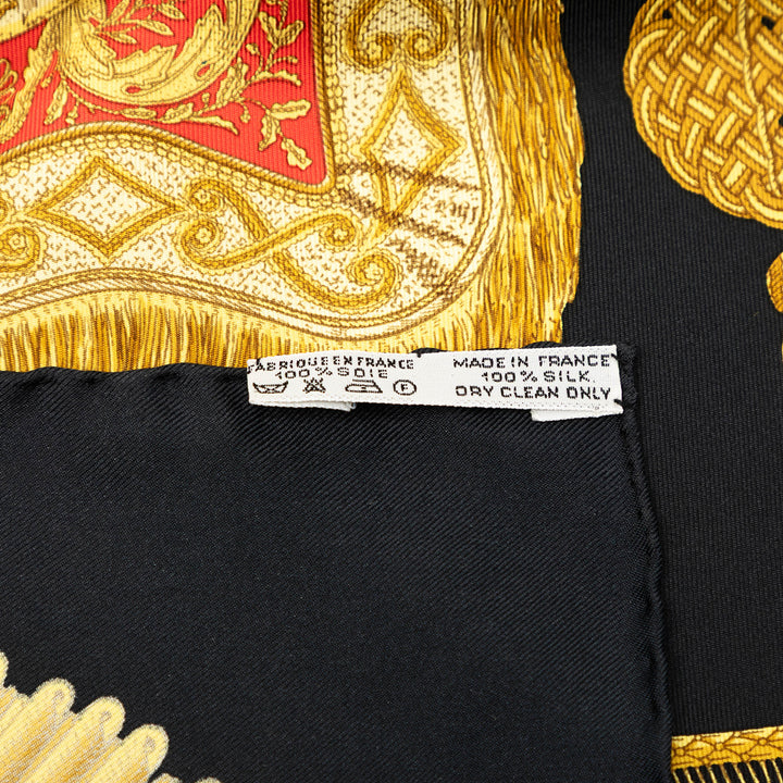 Poste et Cavalerie Foulard 90 Noir