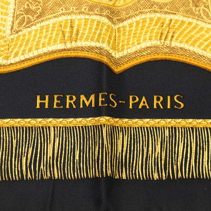 Poste et Cavalerie Foulard 90 Noir
