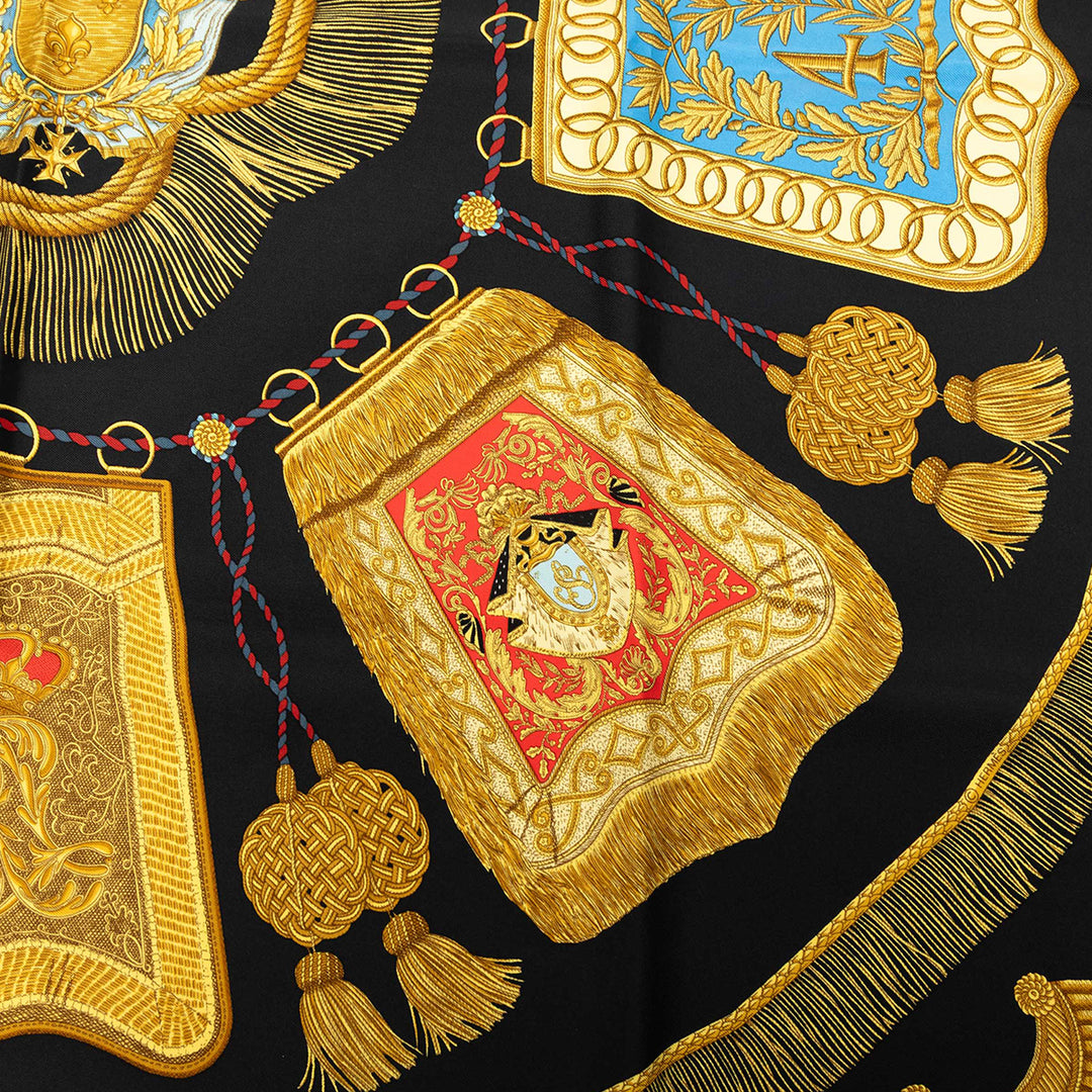 Poste et Cavalerie Foulard 90 Noir